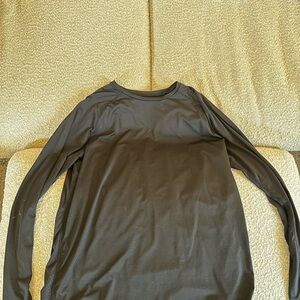 Black Long Sleeve Tee with Crew Neck